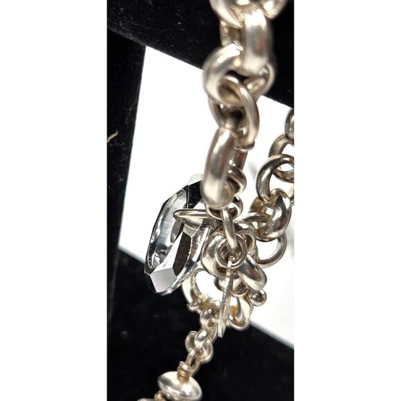 Dorgelo Sterling Chunky Long Necklace and Bracelet Fabulous - Picture 6 of 13